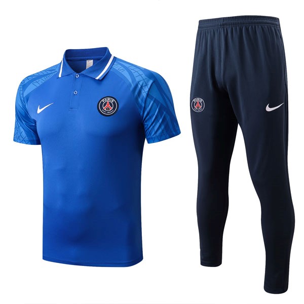 Polo PSG Komplett-Set 2022-2023 Blau